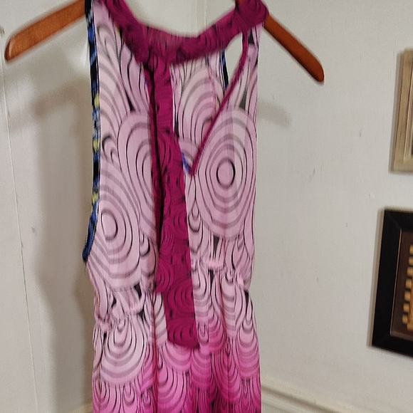 Trac Purple and Red Halter Backless Sundress - Picture 7 of 7